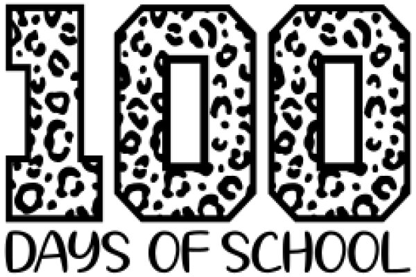 Celebrating 100 Days of School with a Leopard Print Number 100