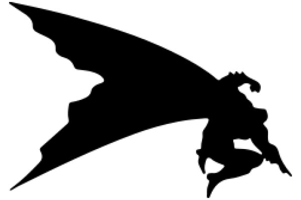 Silhouette of a Superhero in Flight