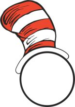 Whimsical Red and White Striped Hat with a Round Base