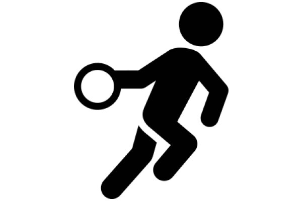 Silhouette of a Person Playing Frisbee