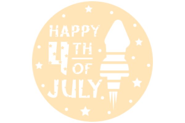 Celebrating the Fourth of July with a festive graphic design.