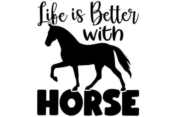 Horse-Inspired Quote: 'Life is Better with Horses'