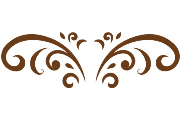 Elegant Brown Swirl Design