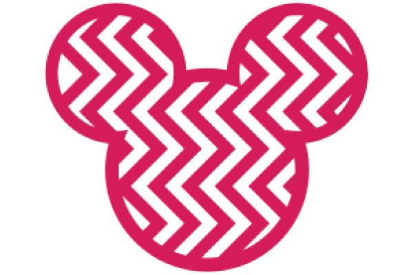 Vibrant Pink Mickey Mouse Ear Logo