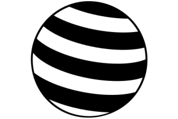 Stylized Striped Ball