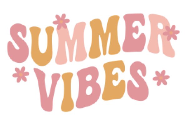 Summer Vibes: A Graphic Design of a Flowery Text