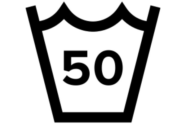 Simplistic Icon of a Number 50