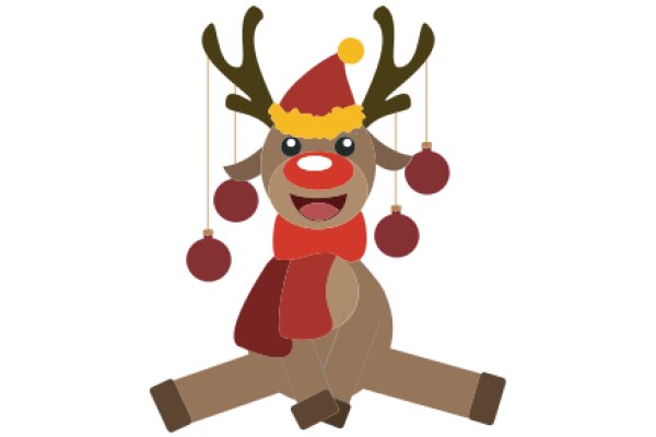 A Festive Reindeer Illustration