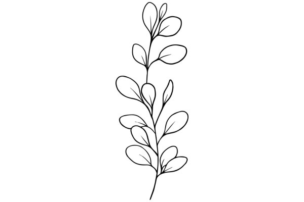 Stylized Drawing of a Plant