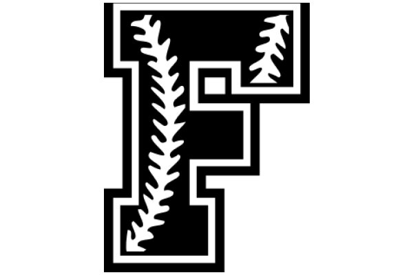 Stylized Letter 'P' with a Tree Design