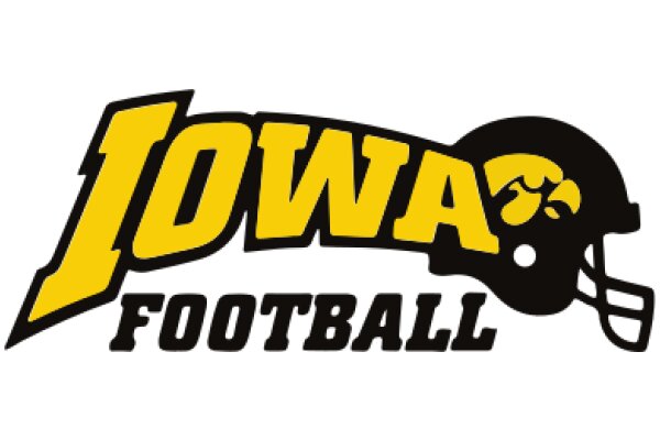 Iowa Football Logo on a White Background