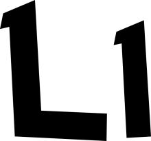 A Simple Image of the Letter 'L' and the Number '1'.