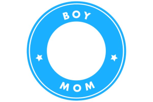 A Blue Circle with the Word 'BOY' in White