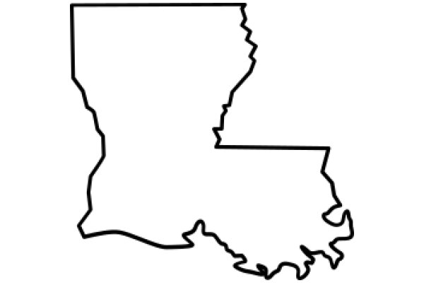 Simplified Map of the State of Louisiana