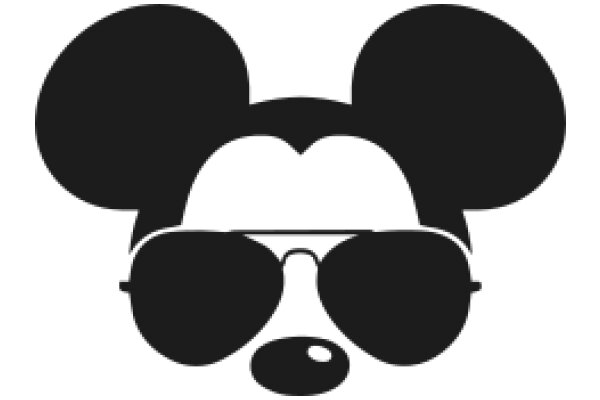 Stylish Minimalist Mickey Mouse Icon