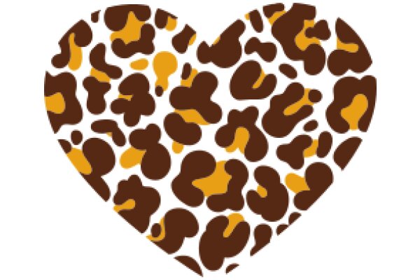 A Heart of Brown and Yellow Patterns