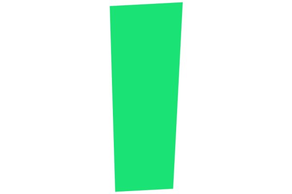 Vivid Green Rectangle: A Simple yet Striking Design Element