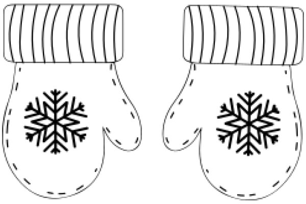 A Pair of Snowflake-Themed Mittens