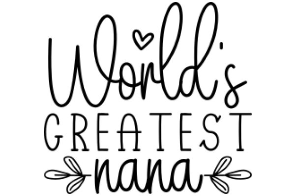 World's Greatest Nana: A Heartfelt Tribute to the Ultimate Grandmother