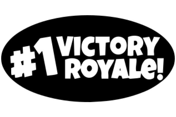 Victory Royale: A Round Badge Celebrating the Number One