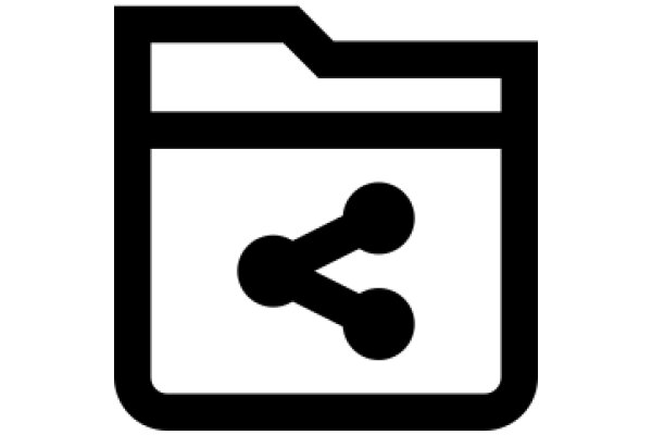 A Simple Icon of a Folder with a Link Inside