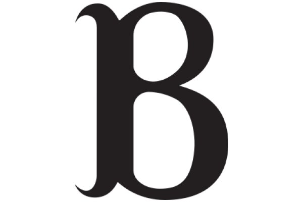 Stylized Letter 'B' in