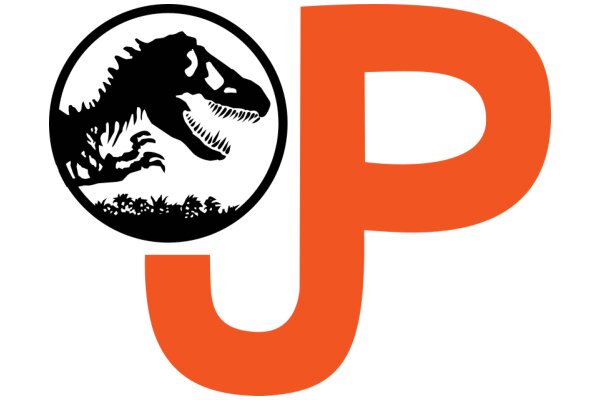 Jurassic Park Logo with a Twist: A Letter 'J' in Orange