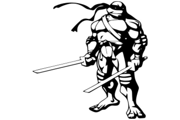 The Silent Protector: A Illustration of Leonardo from Teenage Mutant Ninja Turtles