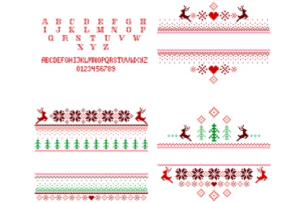 Seasonal Holiday Alphabet Border Designs