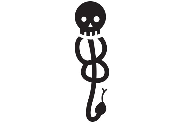 Stylized Logo of a Skull and Snake