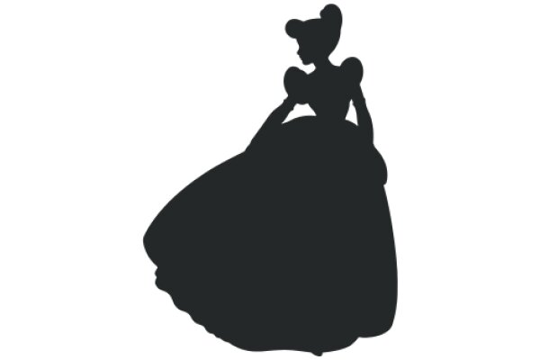 Silhouette of a Cinderella-like Figure