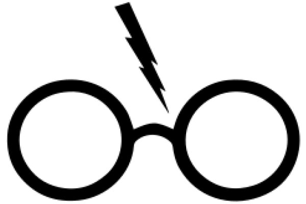 Stylized Icon of a Glasses with a Lightning Bolt