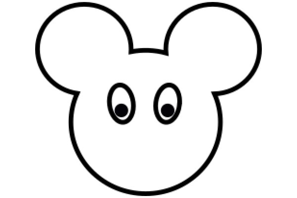 Simplistic Mickey Mouse Ear Icon