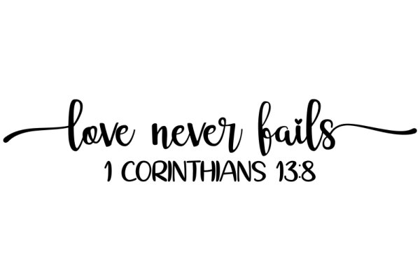 Love Never Fails: 1 Corinthians 13:8