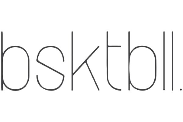 A Solid White Background with the Text 'bsktball' in the Center