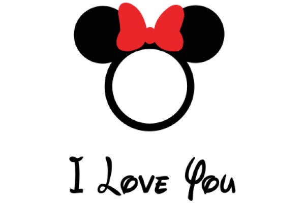 A Heartfelt Minimalist Mickey Mouse Logo