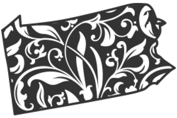 Stylized State Outline with Floral Design