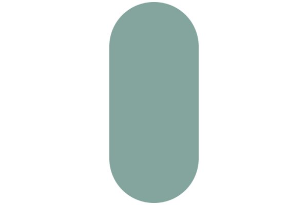 A Solid Oval of Light Blue