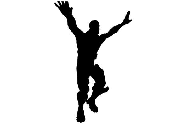 Silhouette of a Jubilant Hero