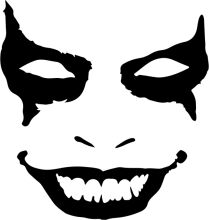 The Joker's Smile: A Silhouette of Chaos