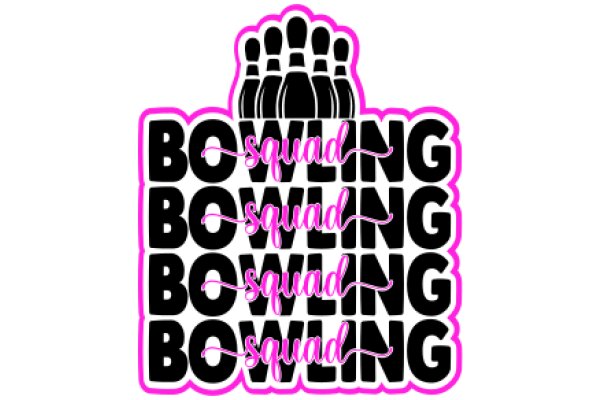 Bowling Squad: A Graphic Design Showcasing Team Spirit