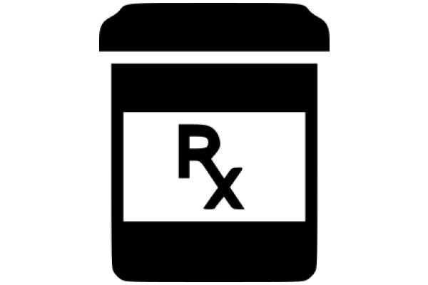 Prescription Pill Icon with Rx