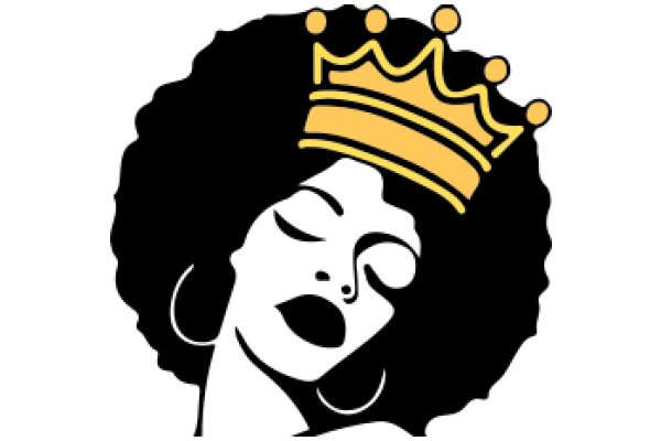 A Symbol of Royalty: The Yellow Crown on a Black Background