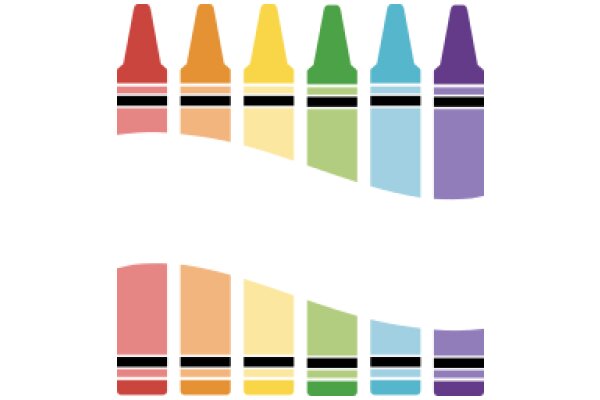 A Colorful Display of Crayons