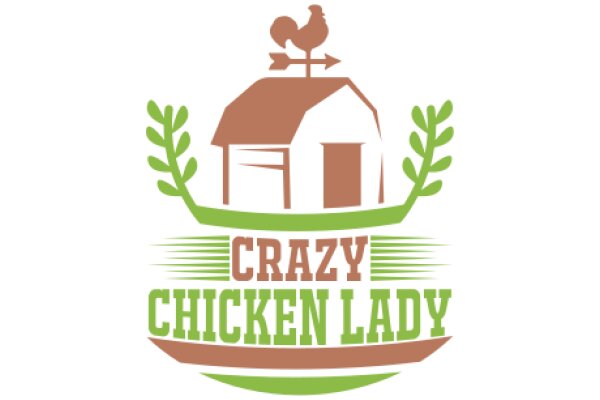 Crazy Chicken Lady: A Whimsical Logo for a Poultry Enthusiast