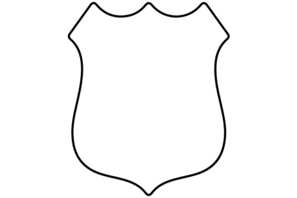 A Simple Outline of a Shield-Shaped Object