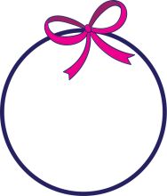 A Pink Ribbon on a Circle