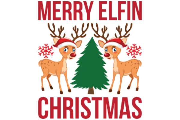 Merry Elfin Christmas: A Festive Illustration