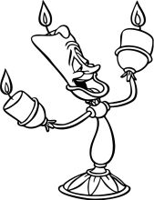 A Whimsical Illustration of a Candle-Wielding Character