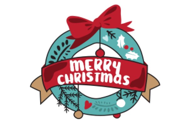 Merry Christmas: A Festive Sticker Celebrating the Holiday Season